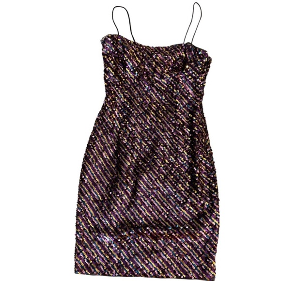 Aidan Mattox Sequin Mini Dress (24) - Picture 2 of 7